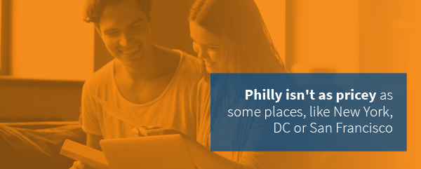 Philly isn't as pricey as some places, like New York, DC or San Francisco